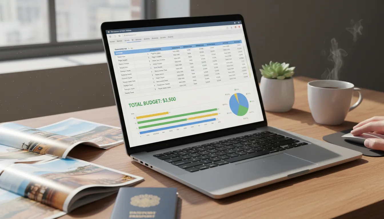 Travel Budget Plan Google Sheets