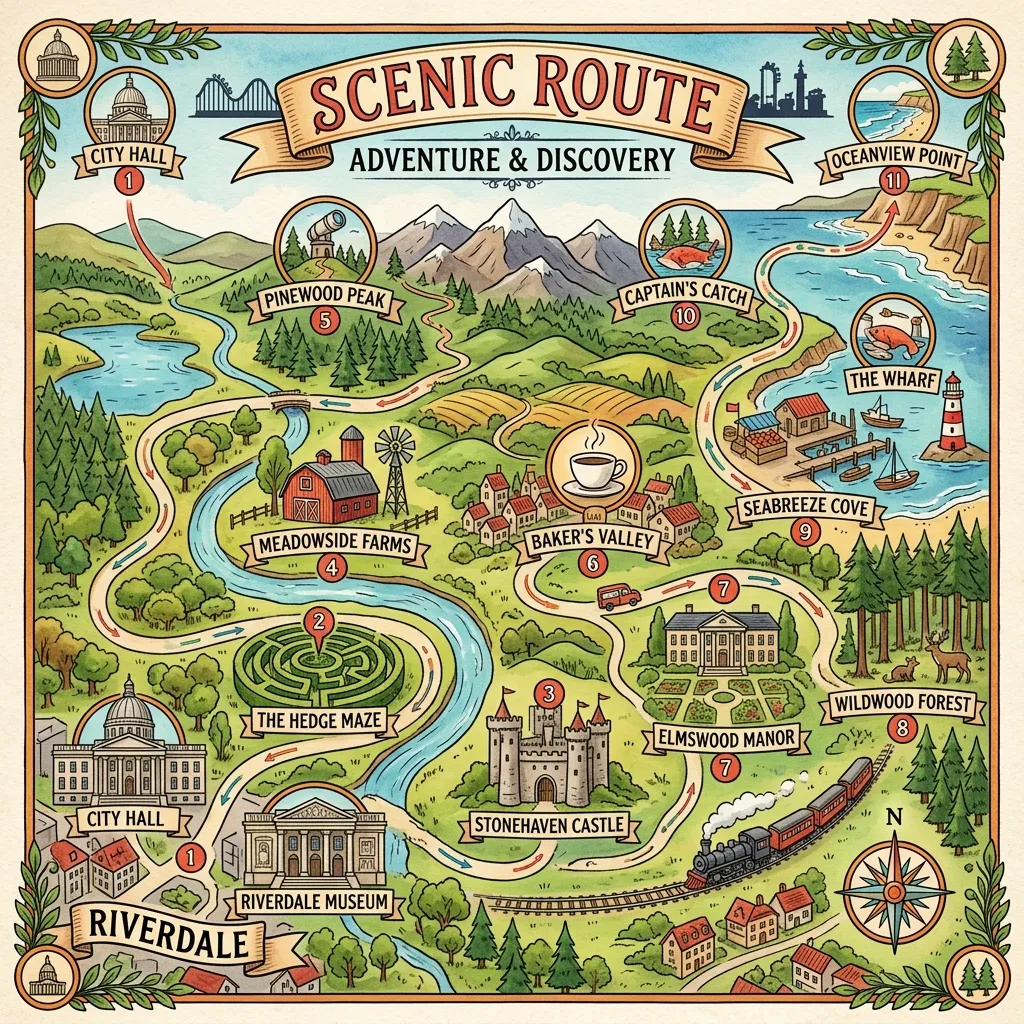 Add Major Stops and Attractions