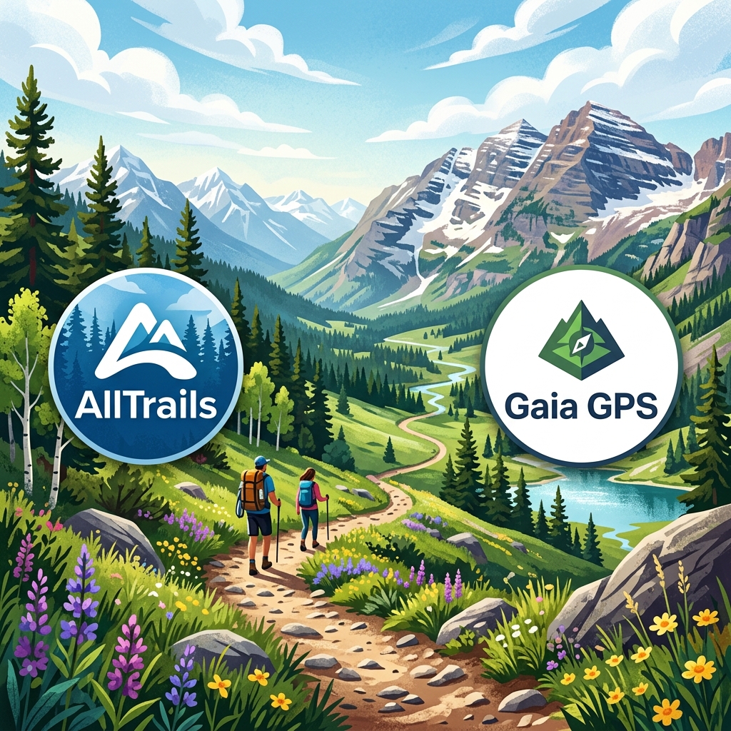 AllTrails and Gaia GPS